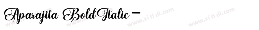 Aparajita BoldItalic字体转换